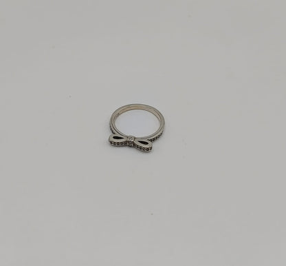 Anillo moño PLATA 925 peso 1.3gr, usado