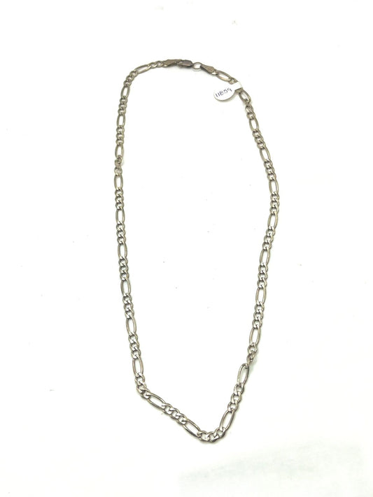 Cadena gruesa tejido 3 x 1 de plata .925 peso 8.8gr 23 cm