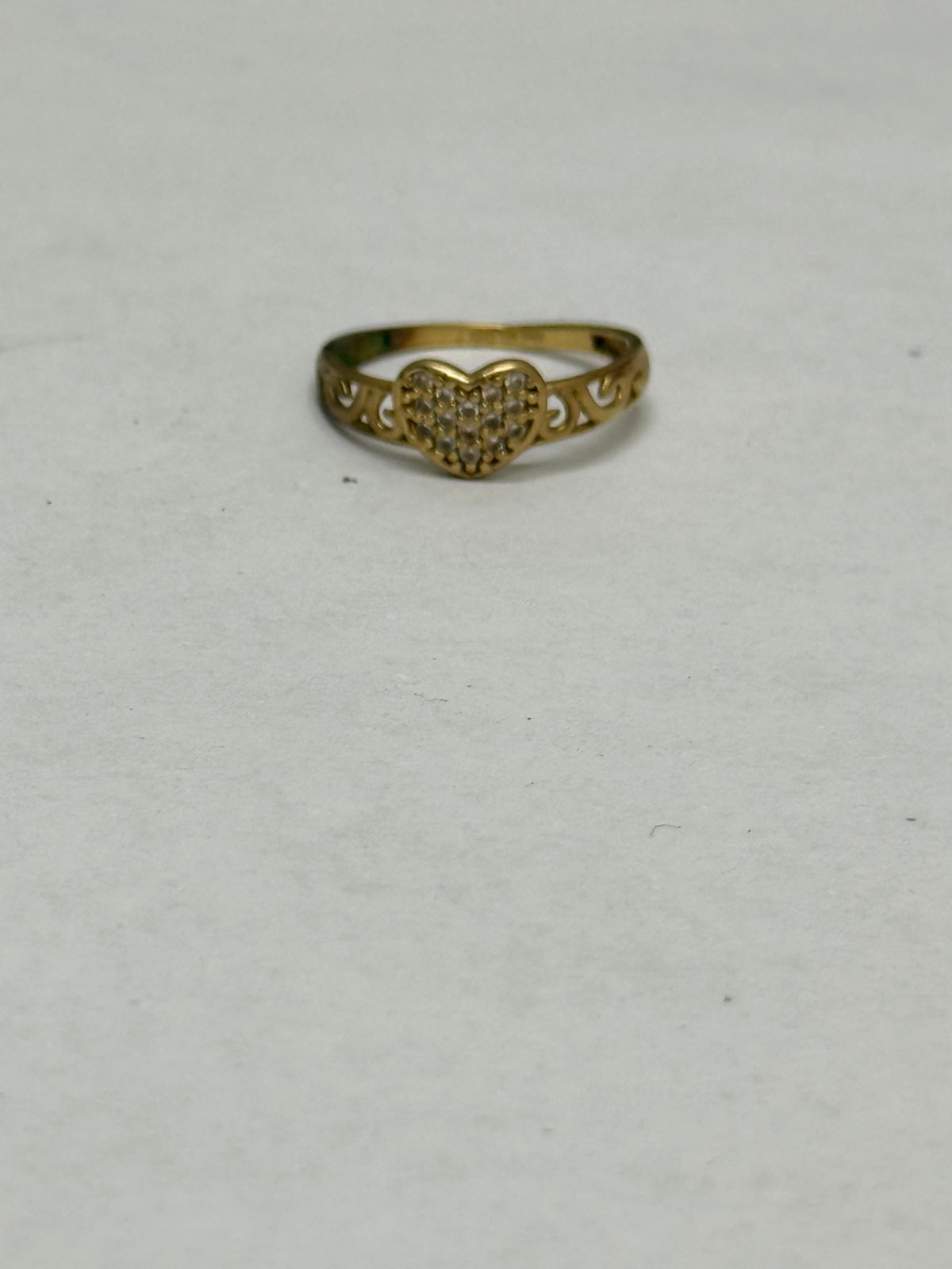 ANILLO DE CORAZON 10K 1.3 GR
