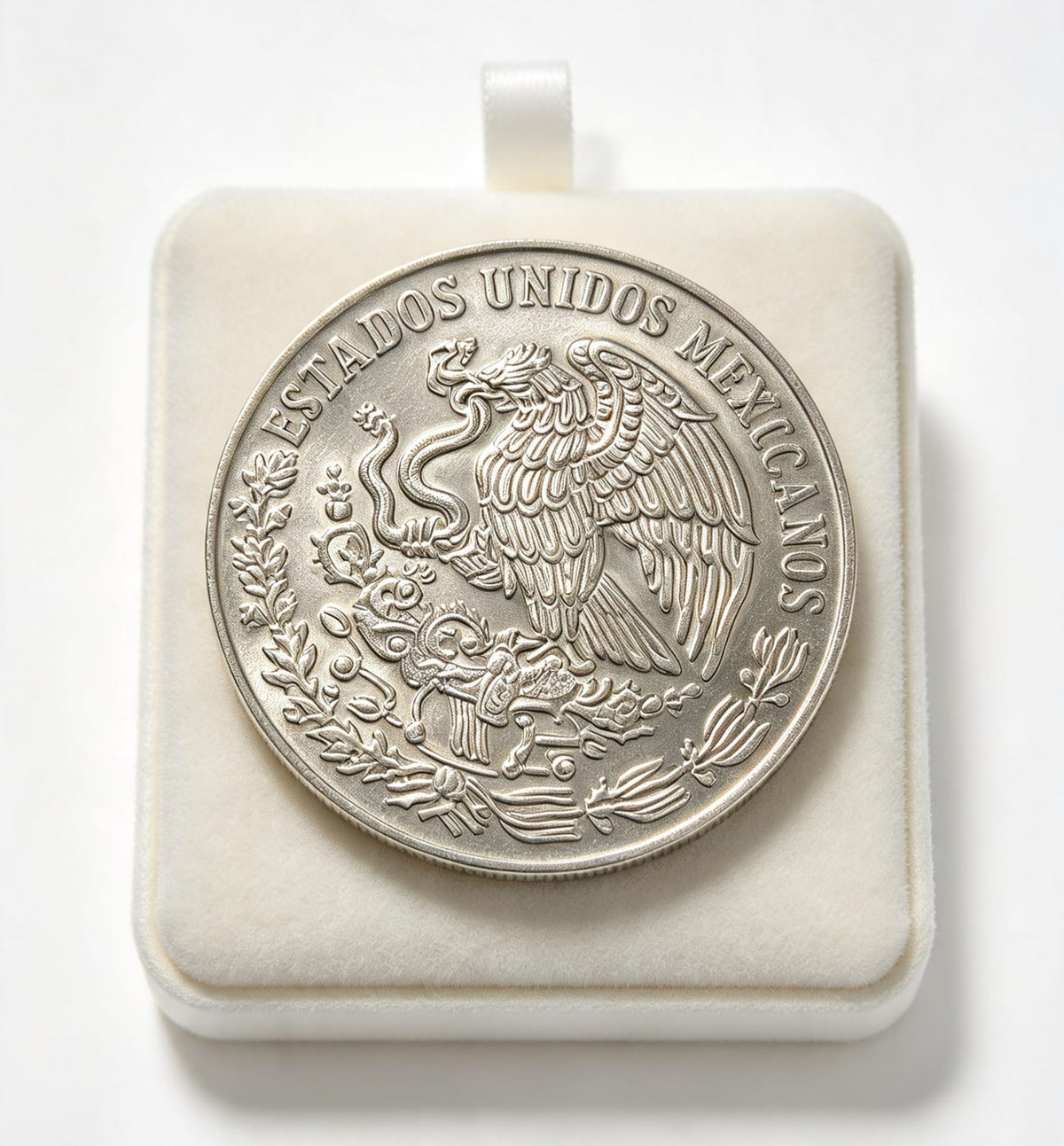 Plata Moneda 25 juarez ley .720 peso 22.5g año 1972 USADA