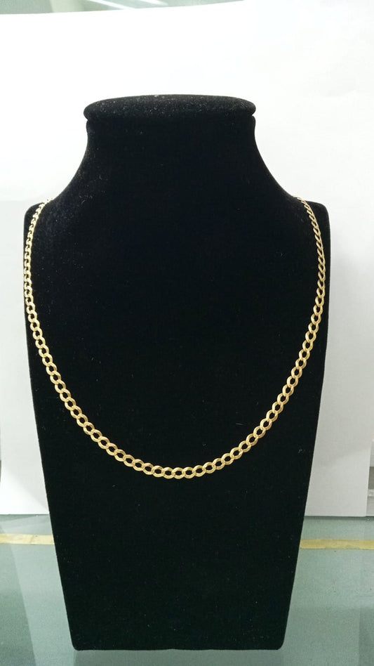 Cadena de oro 10k diseño 3*1 p.8 25 cm de largo