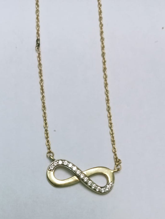 ♾️ Collar con Dije Infinito en Oro 10k –  ♾️