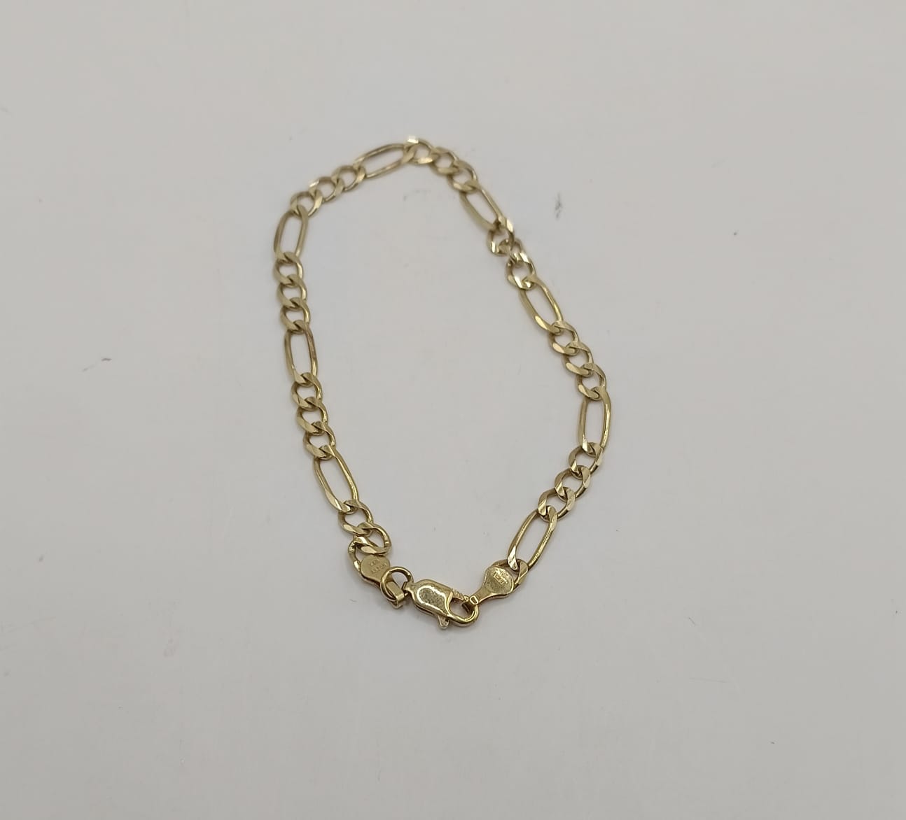 Pulsera eslabon 3x1 ORO 10k peso 4.5gr, usado