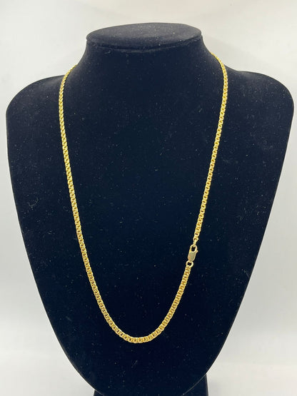 CADENA DE ORO TEJIDO ESPECIAL 14K 16.3 GRS MIDE 28 CM