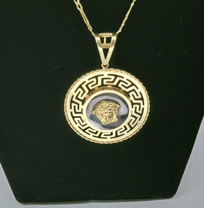 ✨ DIJE DE ORO 10K – DISEÑO VERSACE MODERNO ✨