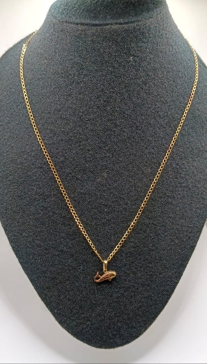 Cadena con dije ORO 10k peso 4gr, usado
