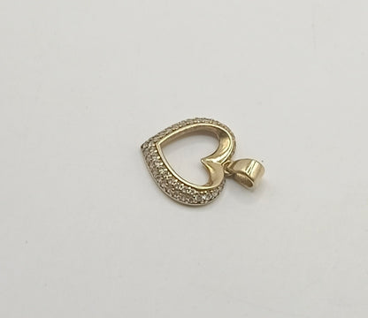 Dije de corazon ORO 10K peso 1.3gr, usado