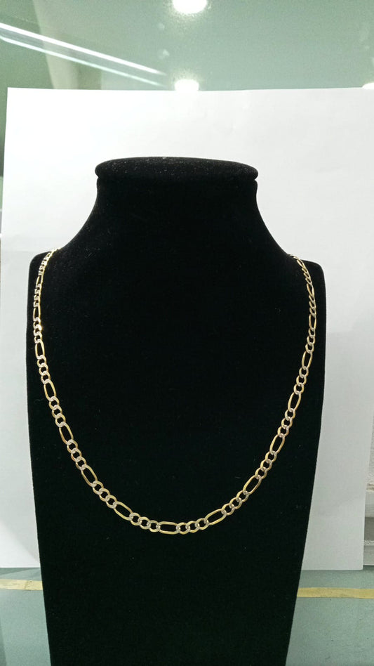Cadena de oro 14k diseño diamantado 30cm de largo  14.9gr