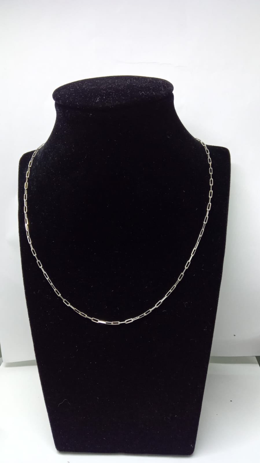 cadena de plata diseño cuadrado 30cm de largo 3.9gr