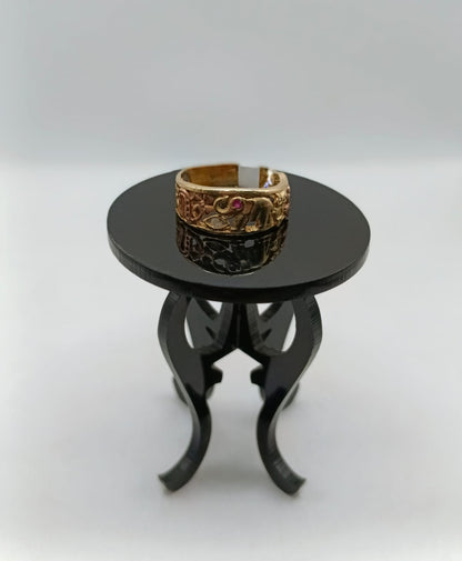 Anillo de la suerte ORO 8k peso 3.8gr, usado