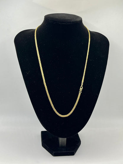 CADENA DE ORO TEJIDO ESPECIAL 14K 16.3 GRS MIDE 28 CM