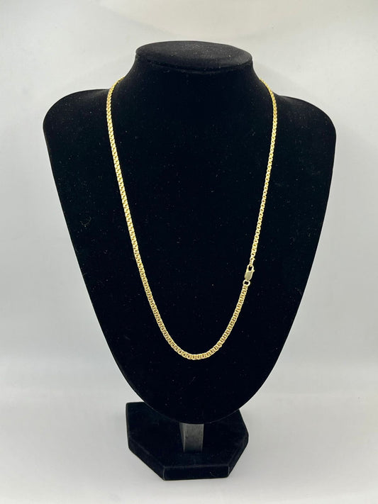 CADENA DE ORO TEJIDO ESPECIAL 14K 16.3 GRS MIDE 28 CM
