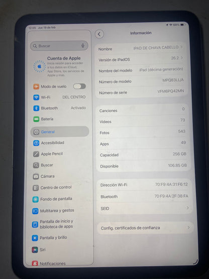 🍎📱 EN VENTA – APPLE iPAD 10ª GENERACIÓN 📱🍎