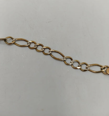 Esclava diamantada ORO 10k peso 5.5gr 19cm, usado