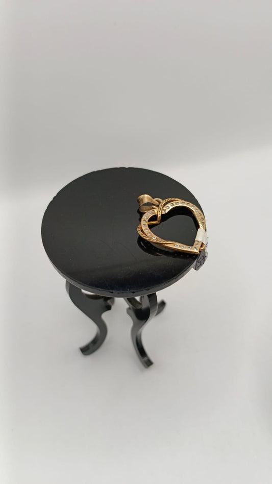 Dije de ORO corazon 10k peso 1.6gr, usado