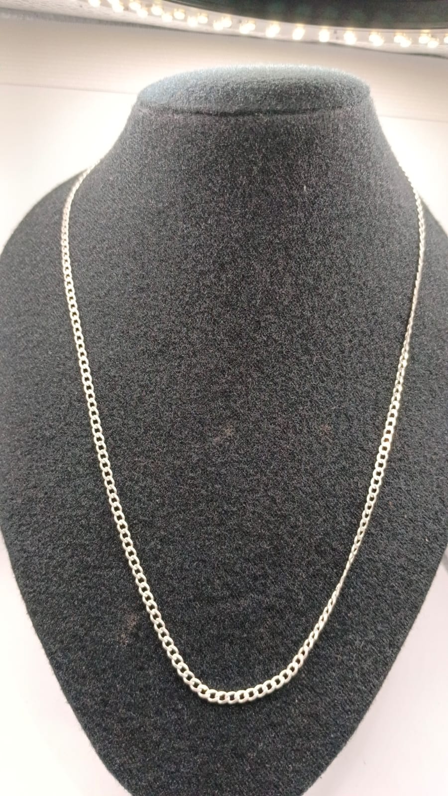 Collar de PLATA 925 eslabon 1x1x peso 7.4gr, nueva