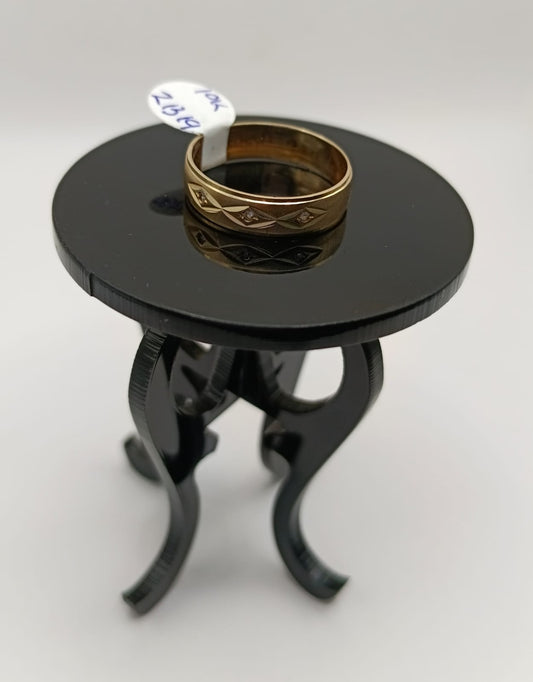 Argolla matrimonial ORO 10k peso 2gr, usado