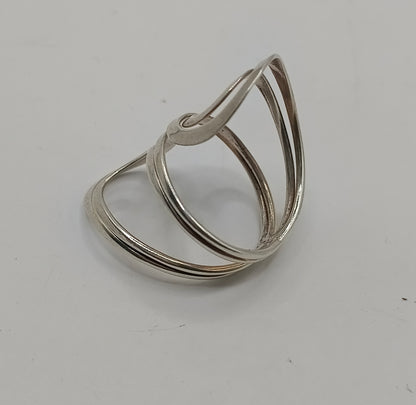 Anillo curvas PLATA 925 peso 3.5gr