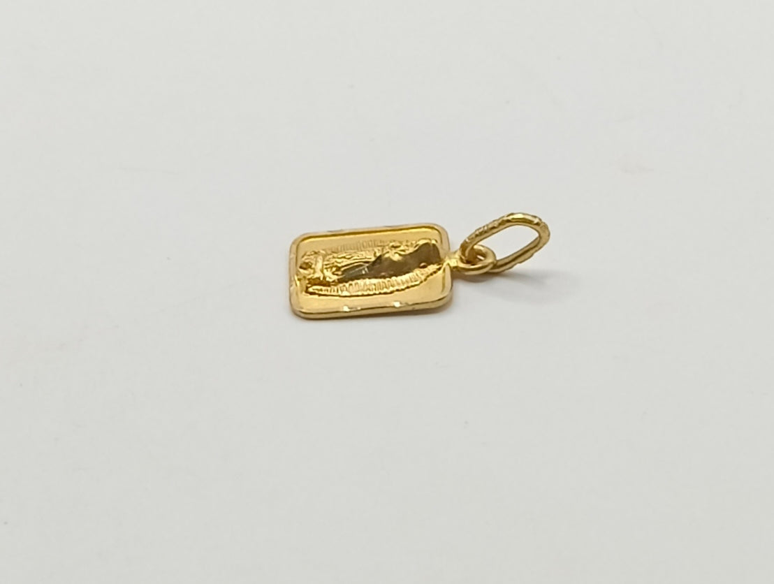 Dije religioso ORO 14k peso .8gr