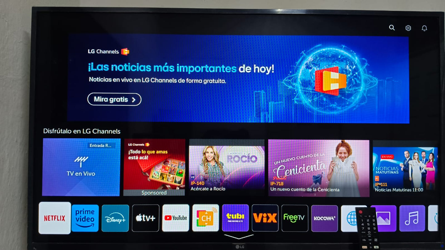 SMART TV 43" PULGADAS CON CONTROL