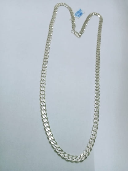 Cadena de Plata 925 con Diseño Planchado – 25 cm
