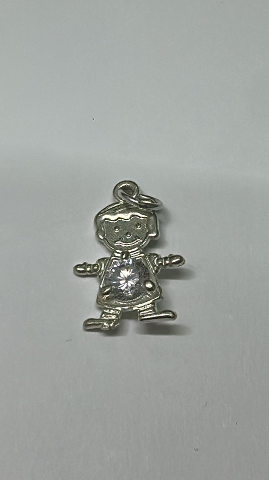 Dije niño de plata  .925 1gr