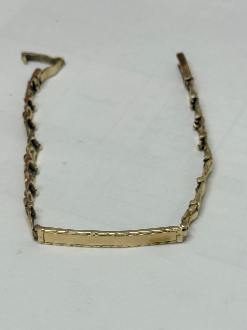ESCLAVA TIPO ROCOSA DE 14K 18 CM 8.4 GR