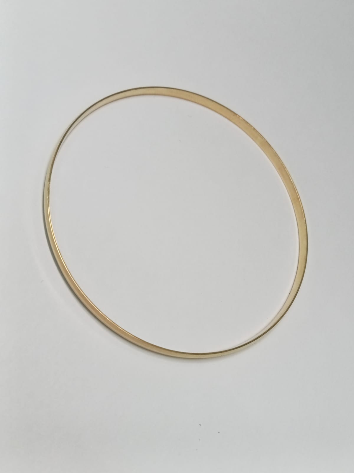 Pulsera Tipo Aro de Oro 14K – Diseño Liso y Elegante (5.8 g)
