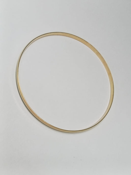 Pulsera Tipo Aro de Oro 14K – Diseño Liso y Elegante (5.8 g)
