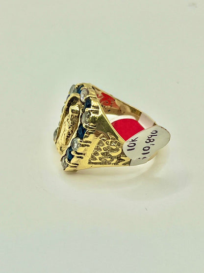 Anillo grueso de oro 10k 7gr # 11.5