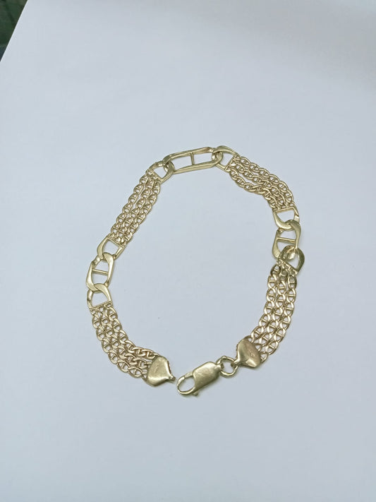 pulsera de oro 14k - (8.6 Gramos) diseño moderno