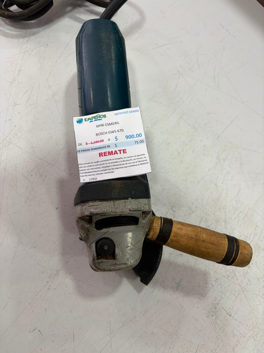 MINI ESMERIL BOSCH GWS 670