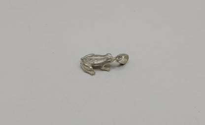 Dije de rana PLATA 925 peso 3.1gr, usado