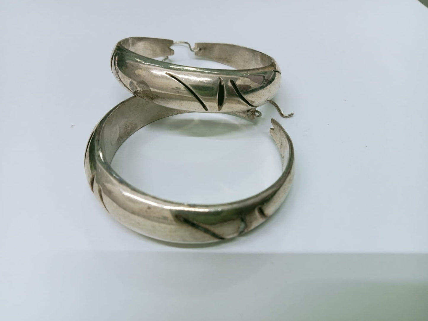 Arracadas de plata de plata 22.6gramos .925