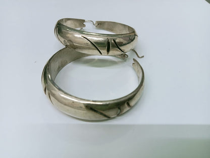 Arracadas de plata de plata 22.6gramos .925