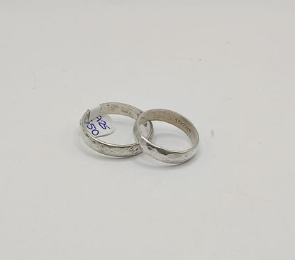 Par de Argollas PLATA 925 peso 6.5gr, usado