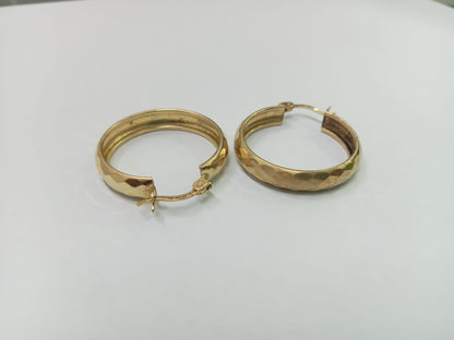 Arracadas Diamantadas en Oro 10k – 2.7g