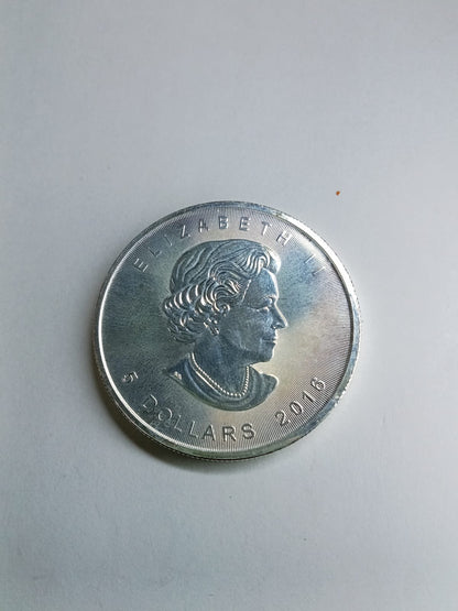 Moneda de Plata Elizabeth II $5 Ley .999