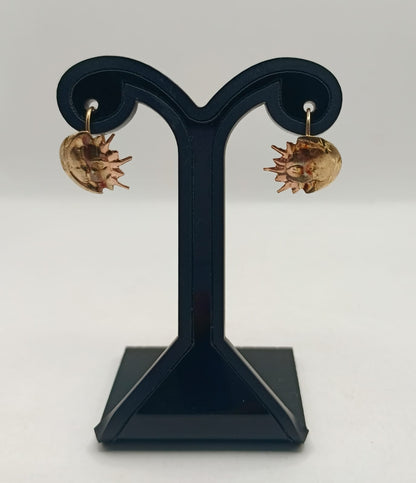 ARETES eclipse ORO 8k peso 1.6gr, usado