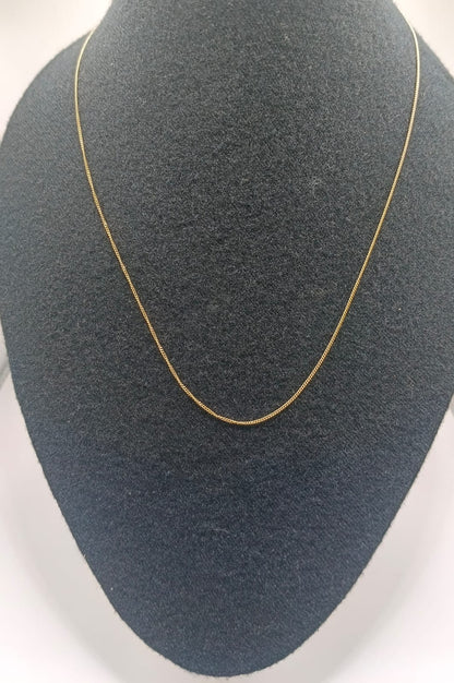 Cadena eslabon mini ORO 10k peso 1.6gr, usado