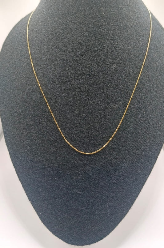 Cadena eslabon mini ORO 10k peso 1.6gr, usado