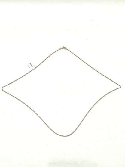 Cadena tejido torzal de plata .925 pesa 2gr 27cm