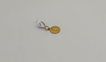 Dije religioso ORO 14k peso 1.1 gr, usado
